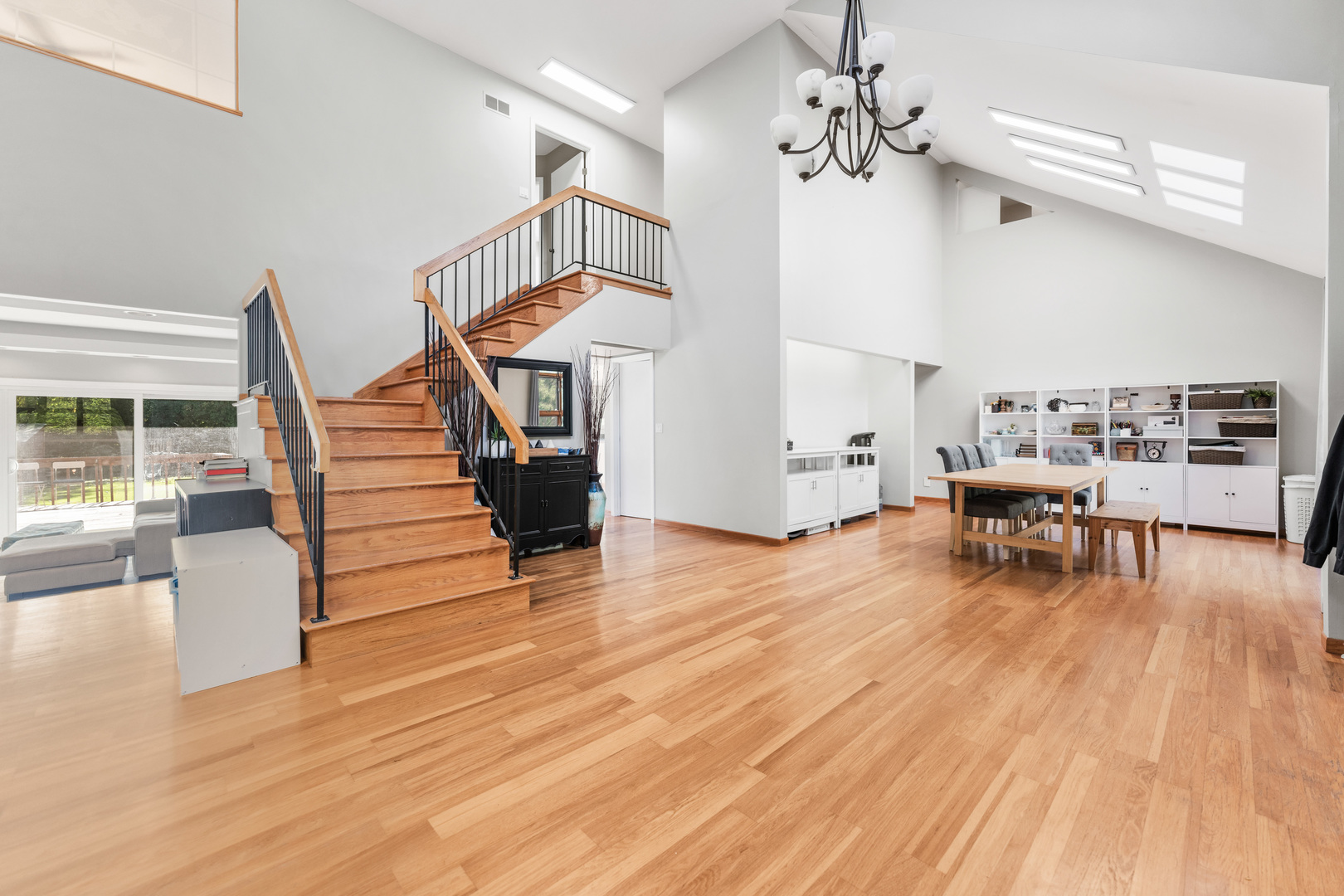 336 Roberts Road Inverness, IL 60010 - Photo 6 of 80 a view of entryway and dining room with wooden floor
