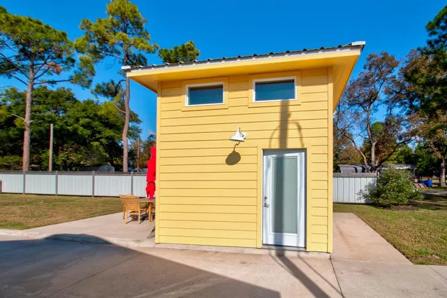 a very nice looking room with a large window