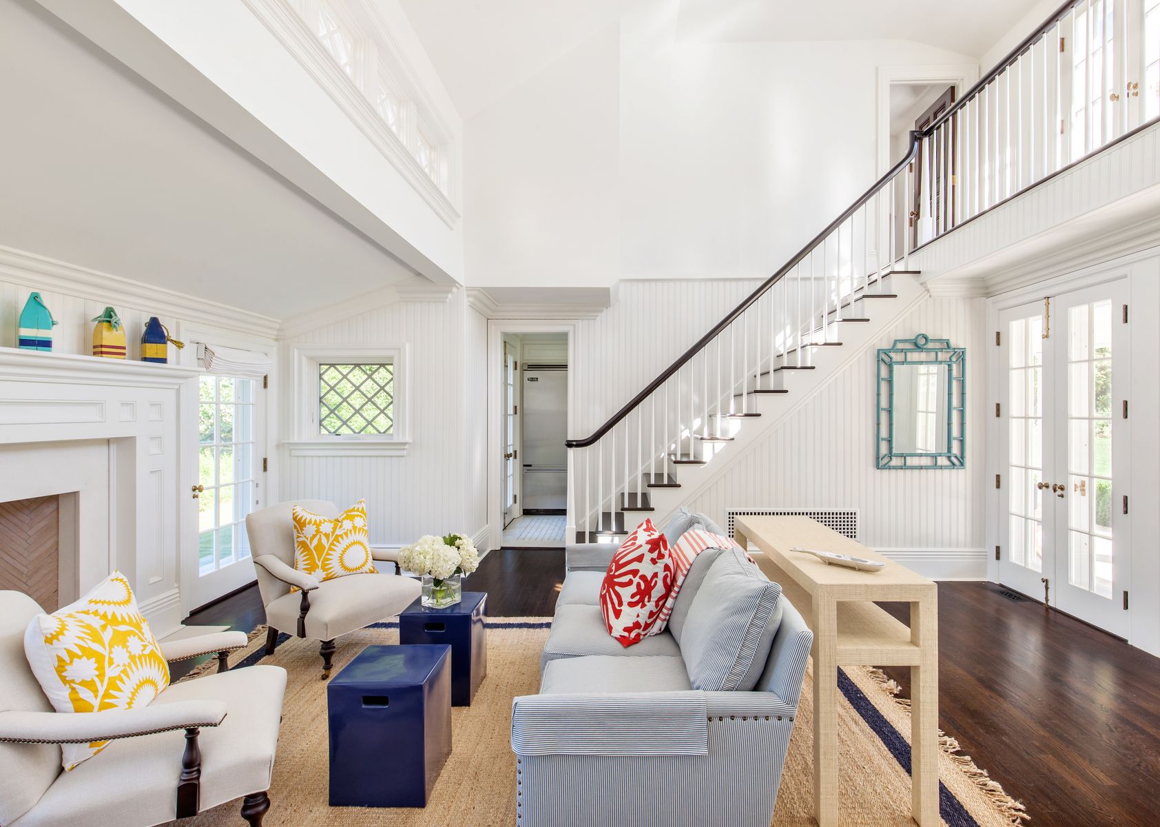 81 Briar Patch Road East Hampton, NY 11937 - Photo 23 of 25 a living room with furniture and a fireplace