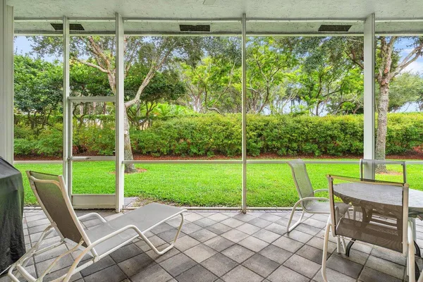 a house view with a outdoor space