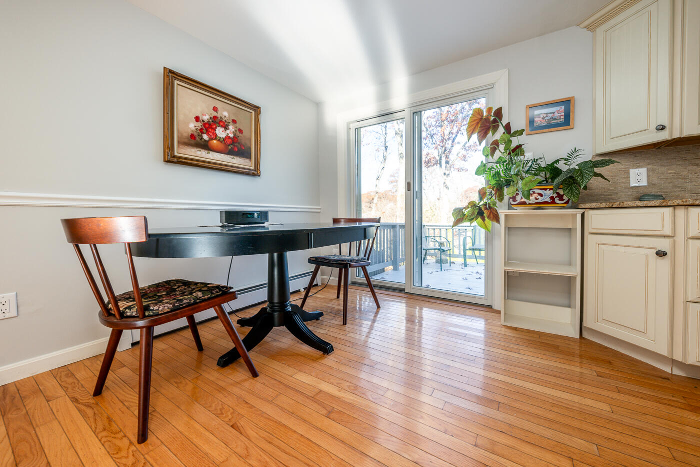4 Oregon Road Mashpee, MA 02649 - Photo 17 of 31 a view of a workspace with furniture and a potted plant