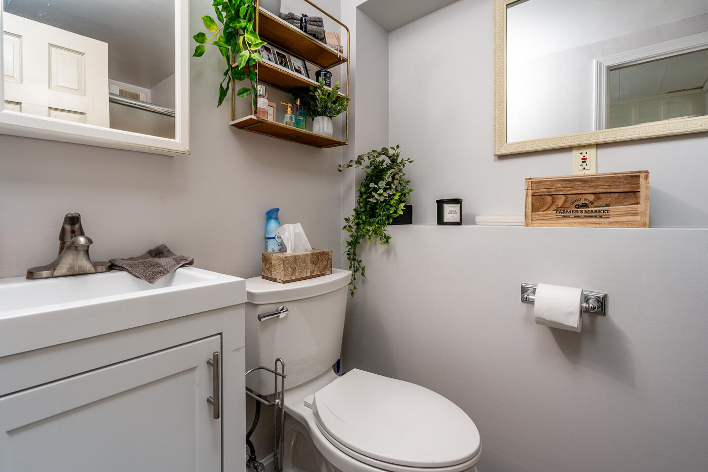 4 Oregon Road Mashpee, MA 02649 - Photo 26 of 31 a bathroom with a toilet a sink and mirror