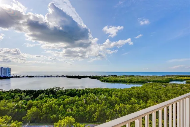 a view of a lake with outdoor space
