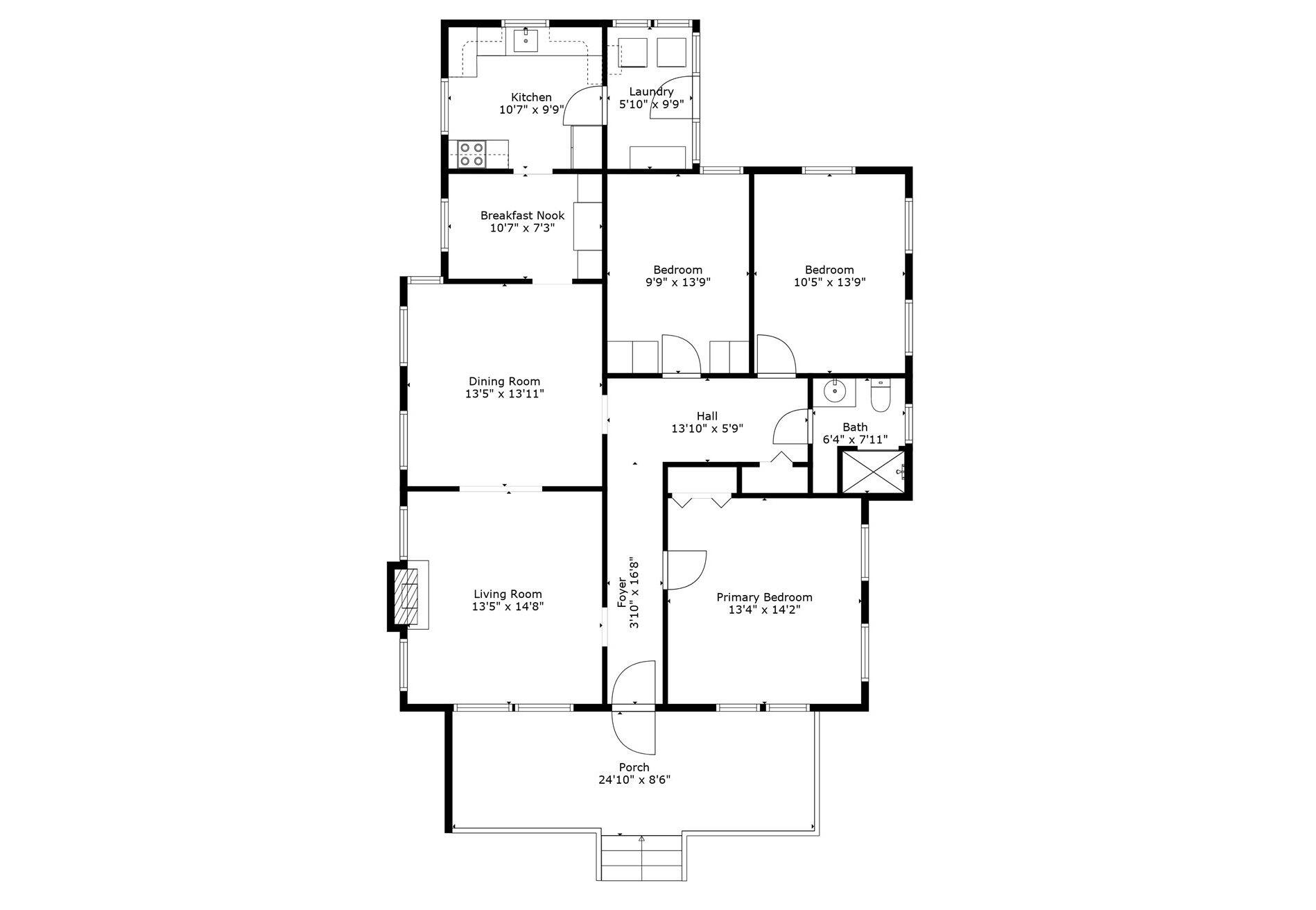 798 Rutledge Avenue Charleston, SC 29403 - Photo 35 of 35 798 Rutledge Floorplan