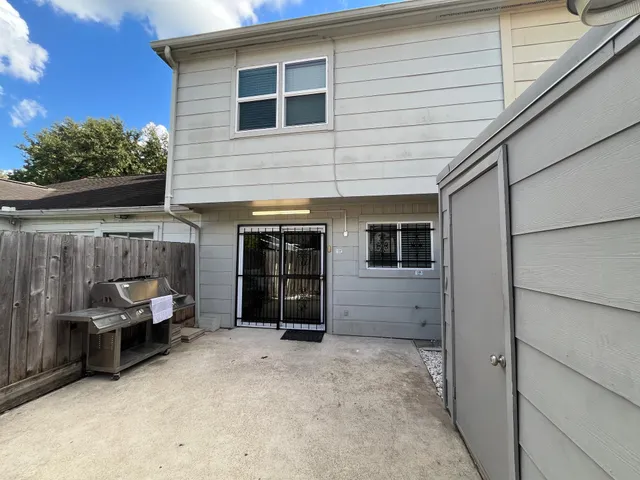 a view of a storage in a room