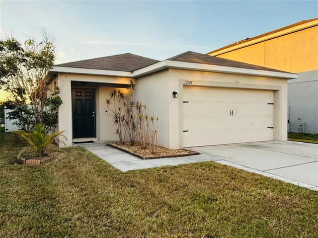 a front view of a house