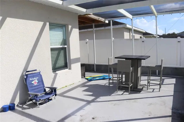 a view of a wooden floor and a lake view