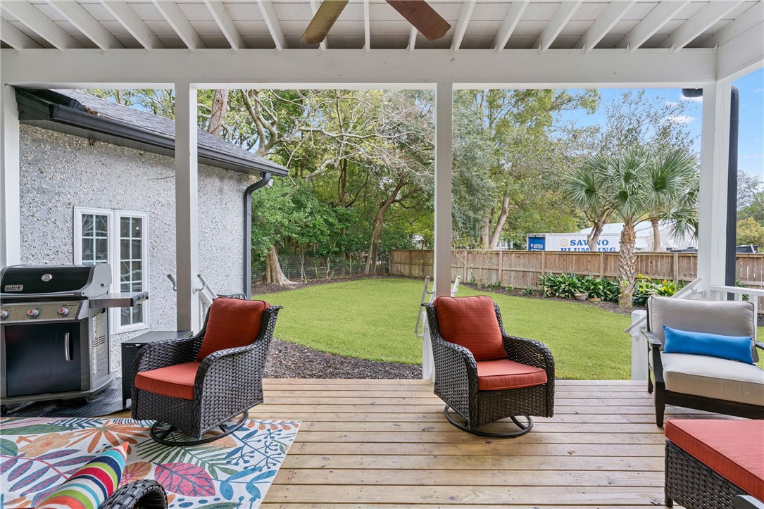 204 Anguilla Avenue St. Simons Island, GA 31522 - Photo 29 of 35 New Deck with access from Primary Bedroom