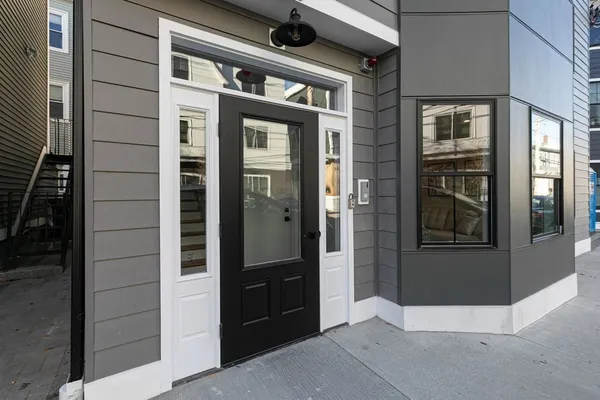 a view of front door of house