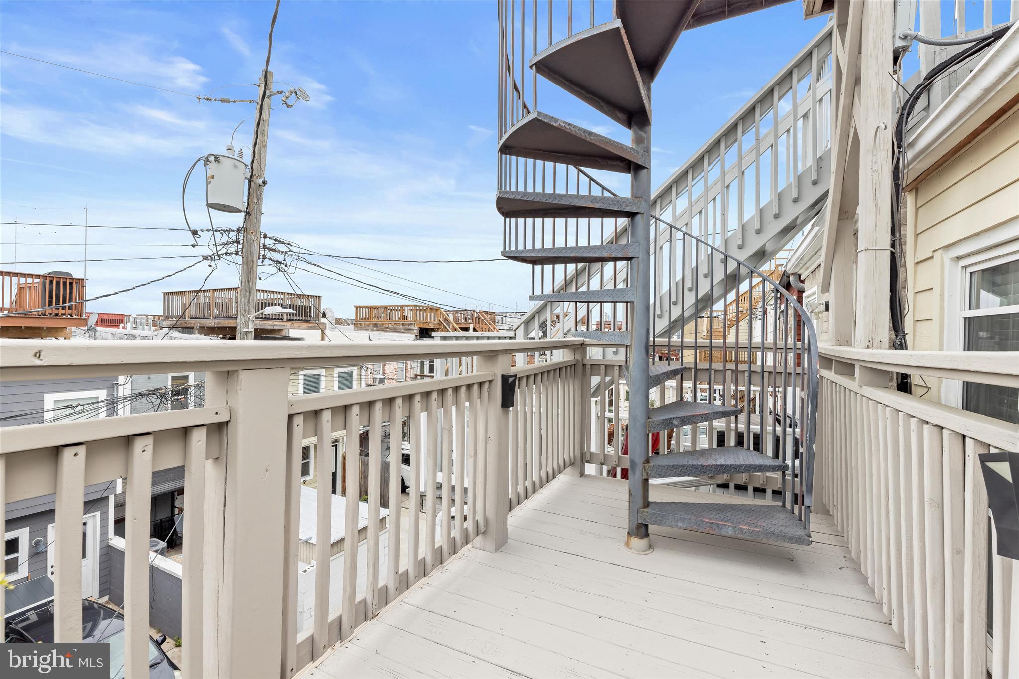 724 South Potomac Street Baltimore, MD 21224 - Photo 38 of 48 Deck and Staircase to Rooftop Deck