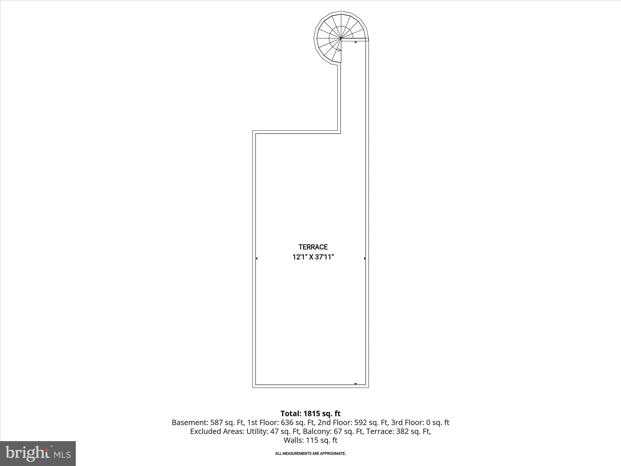 724 South Potomac Street Baltimore, MD 21224 - Photo 48 of 48 Rooftop Deck Floor Plan