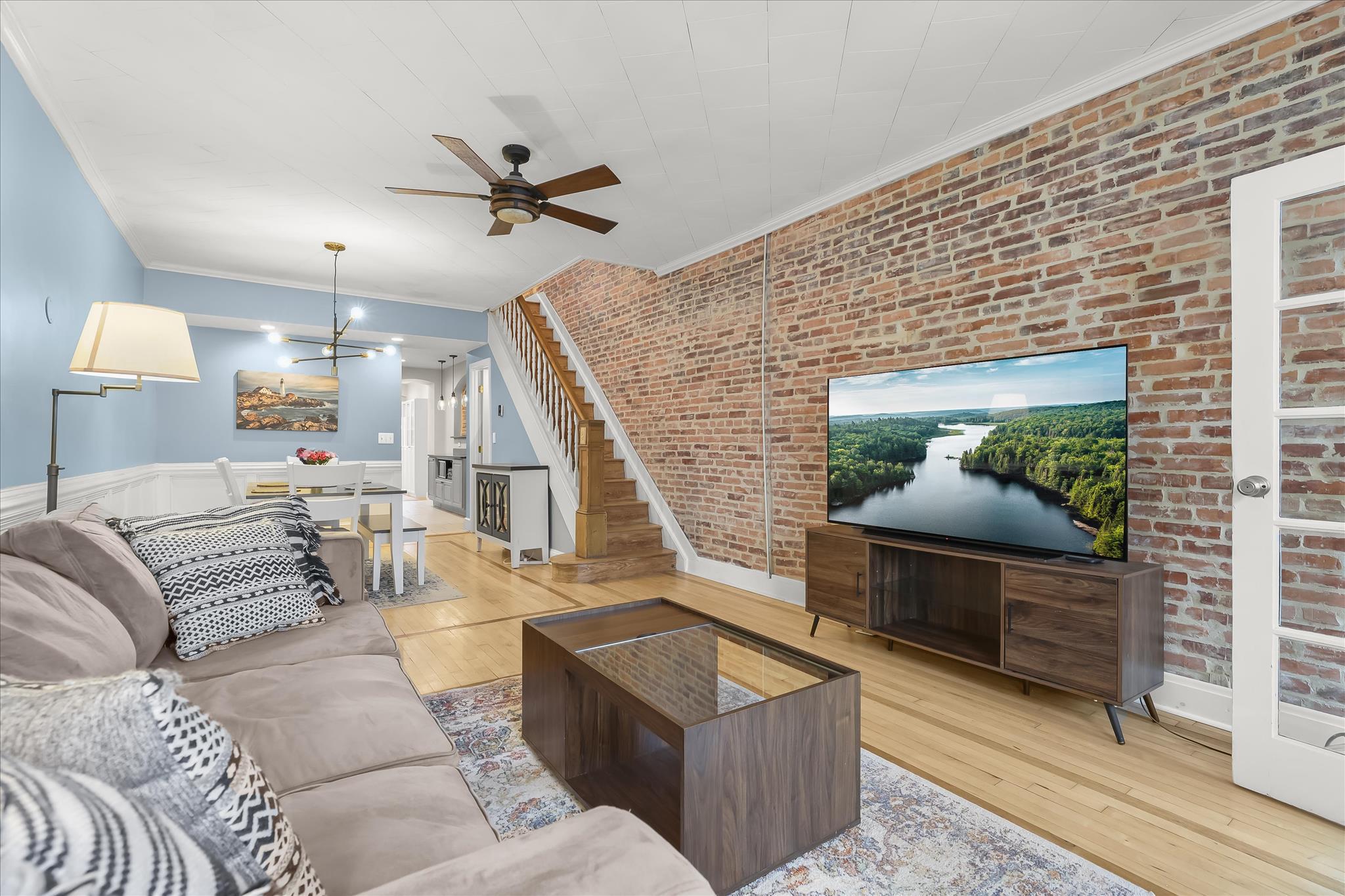 724 South Potomac Street Baltimore, MD 21224 - Photo 6 of 48 Living Room with Ceiling Fan