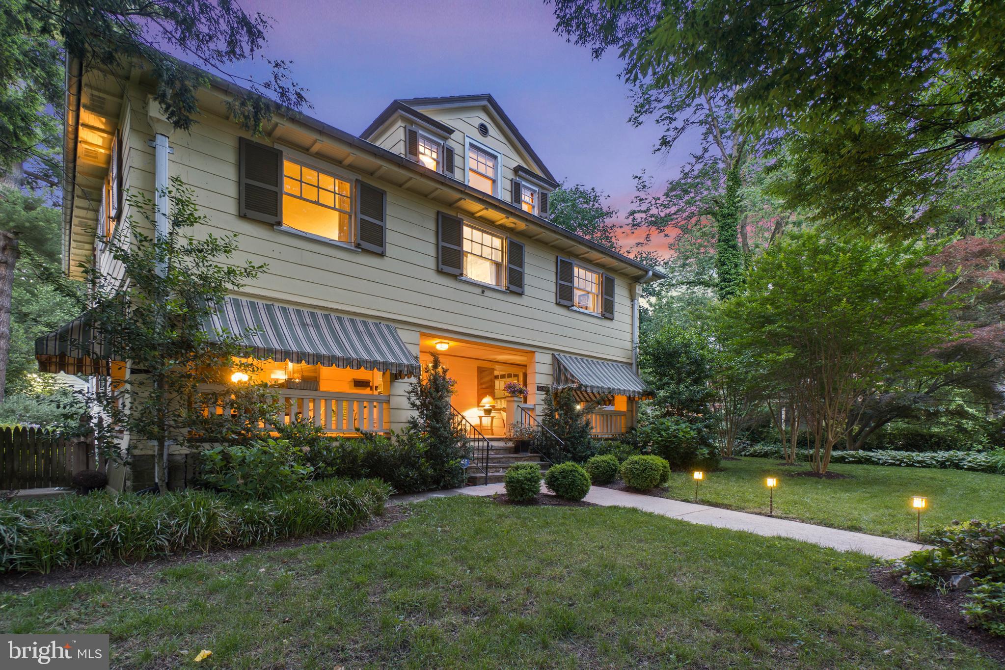 5015 Falls Rd Terrace Baltimore, MD 21210 - Photo 11 of 71 View of home from the left at twilight