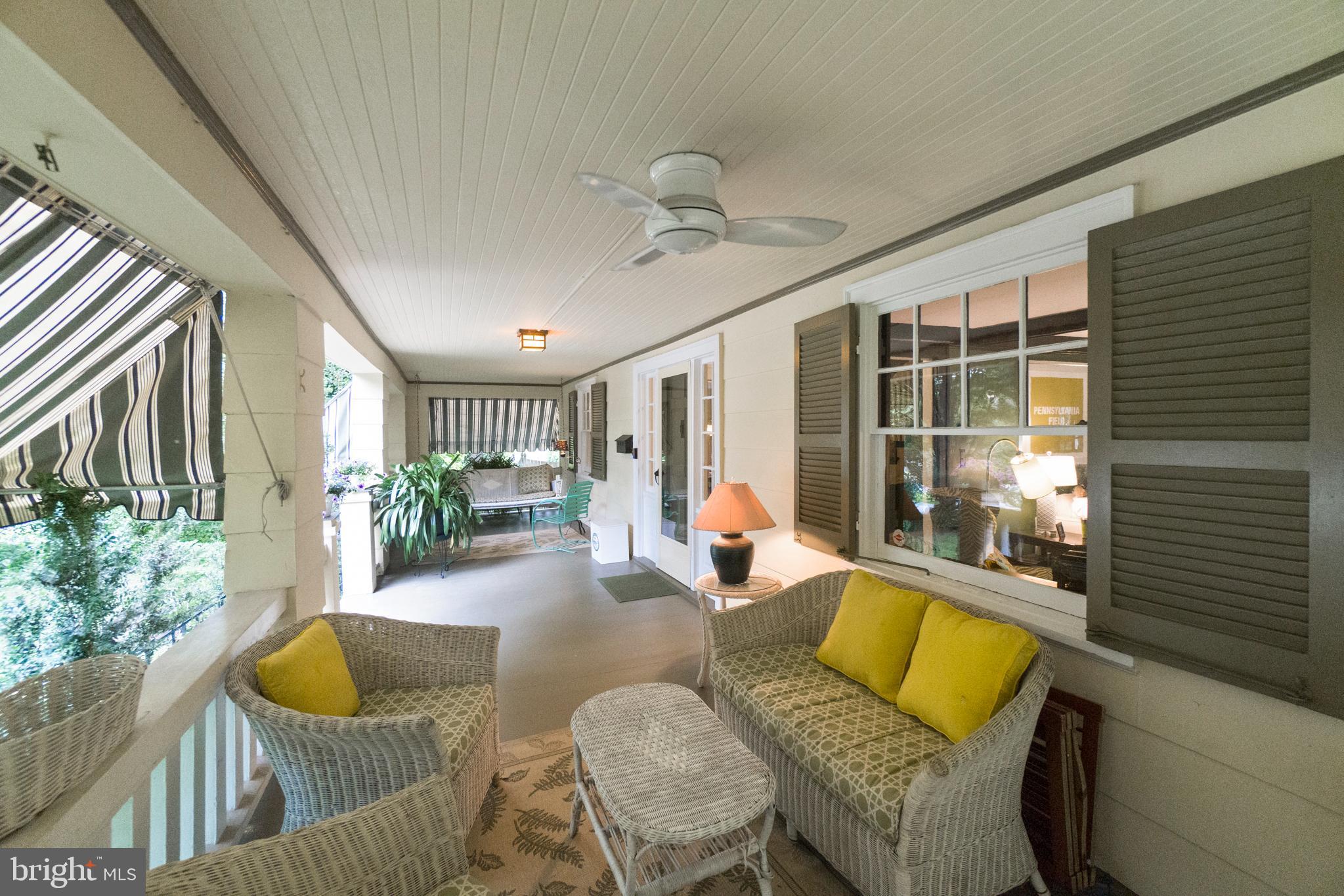 5015 Falls Rd Terrace Baltimore, MD 21210 - Photo 13 of 71 Large, covered front porch with ceiling fan