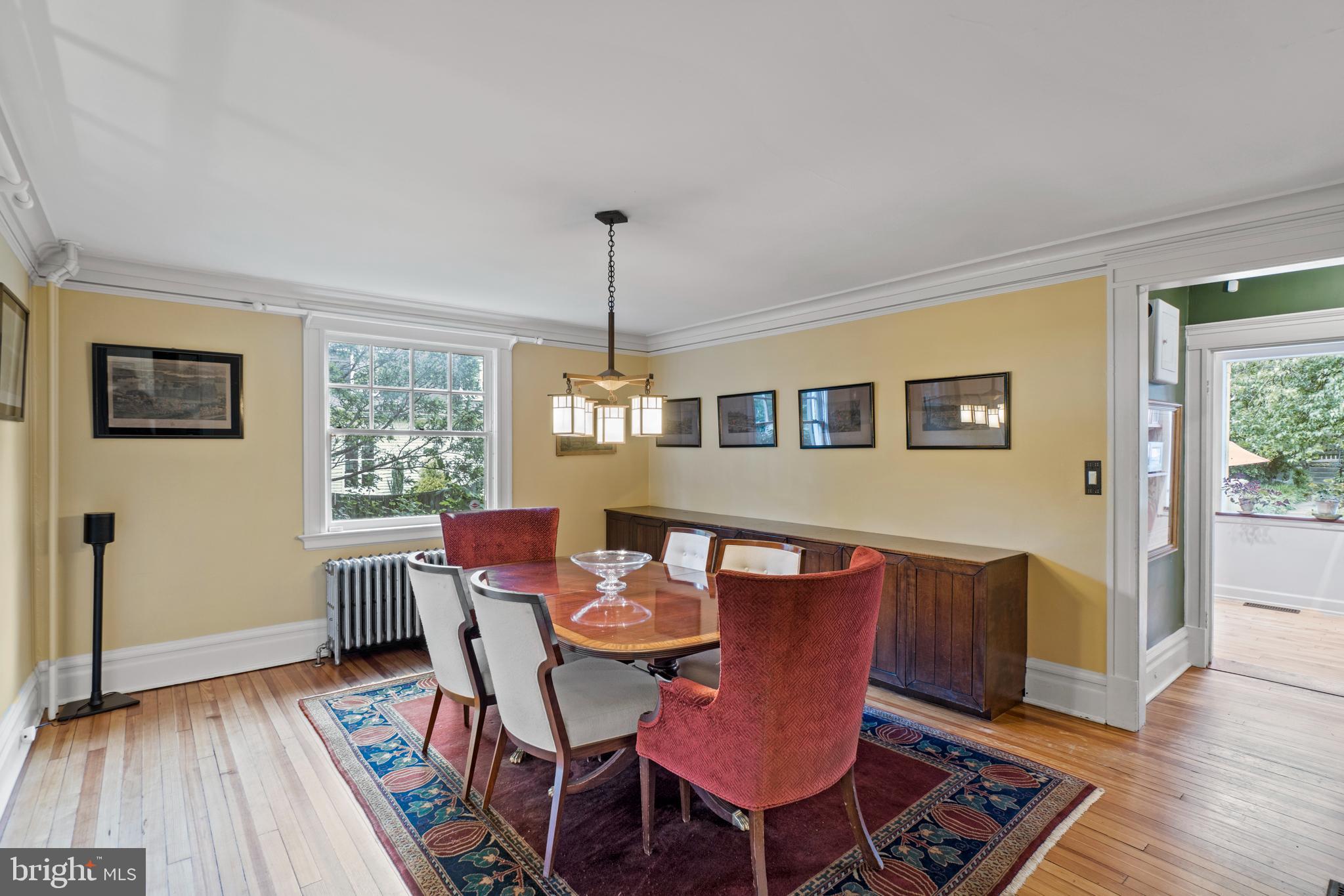 5015 Falls Rd Terrace Baltimore, MD 21210 - Photo 21 of 71 Dining room with pine wood flooring