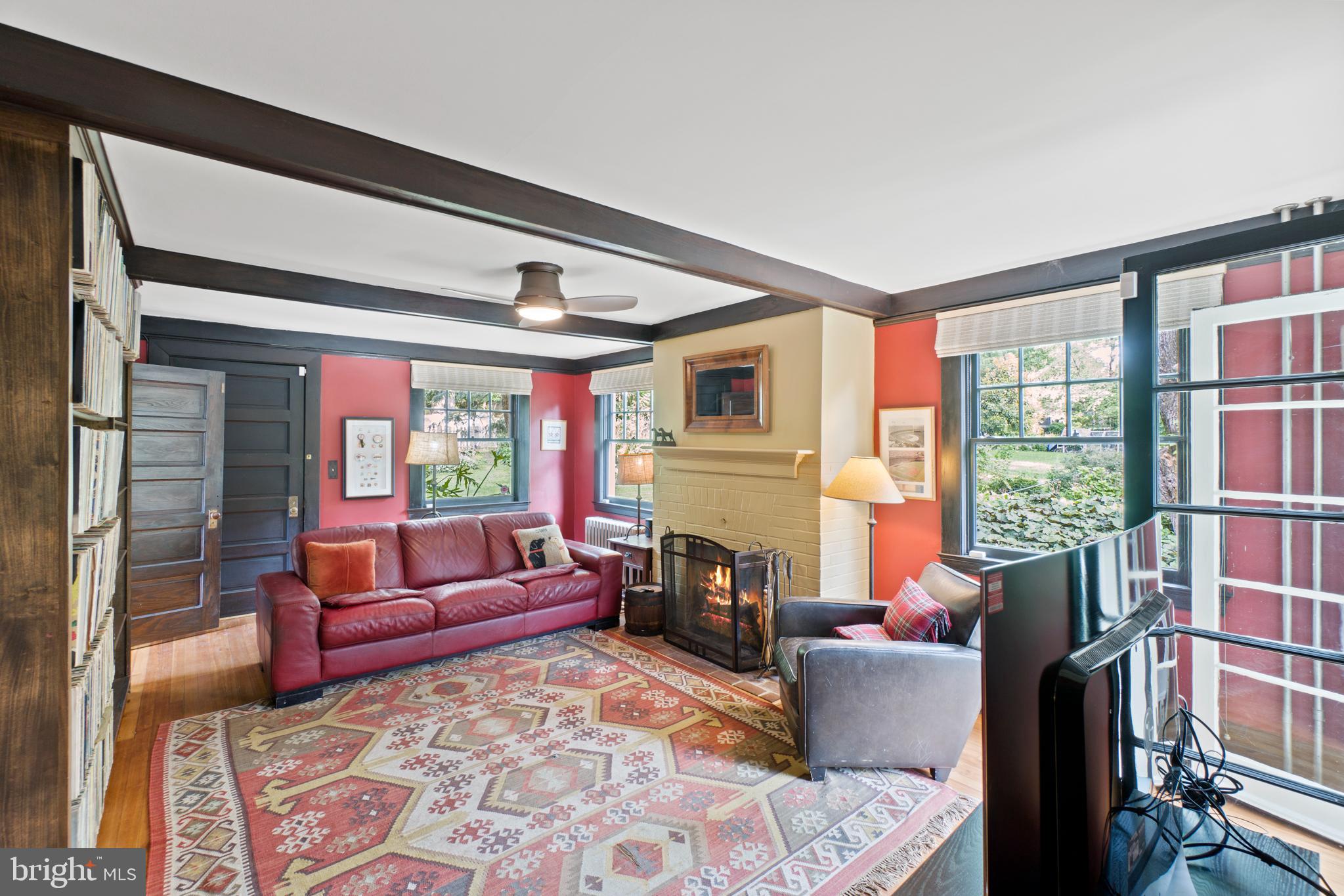 5015 Falls Rd Terrace Baltimore, MD 21210 - Photo 28 of 71 Family room with pine wood flooring