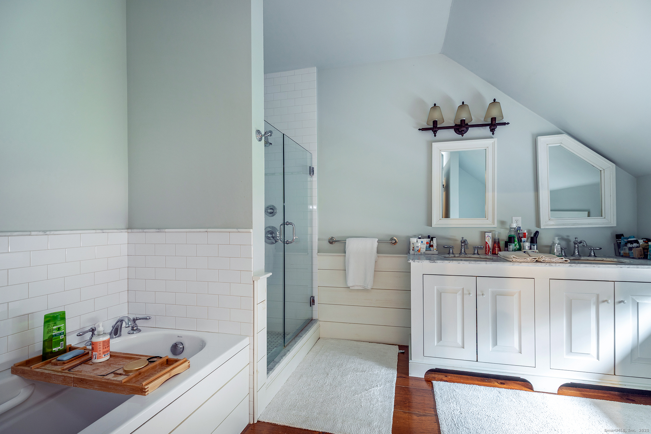 109 Dibble Hill Road Cornwall, CT 06796 - Photo 10 of 23 a bathroom with a tub sink and mirror