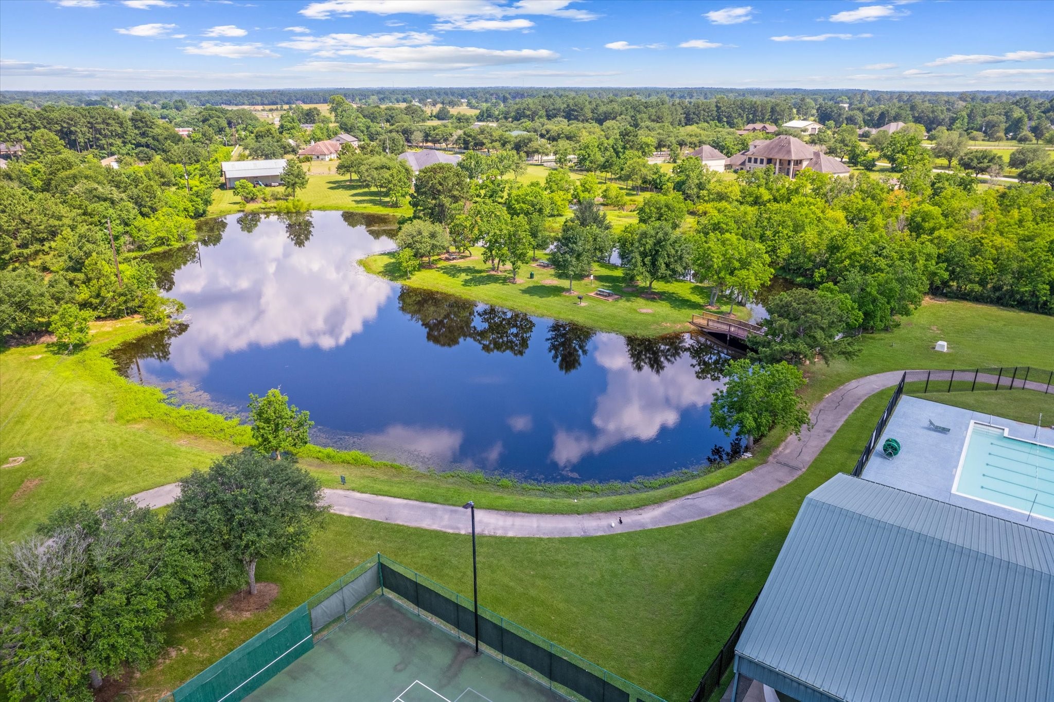 28543 Beth Marie Magnolia, TX 77355 - Photo 8 of 13 a view of a swimming pool with a yard