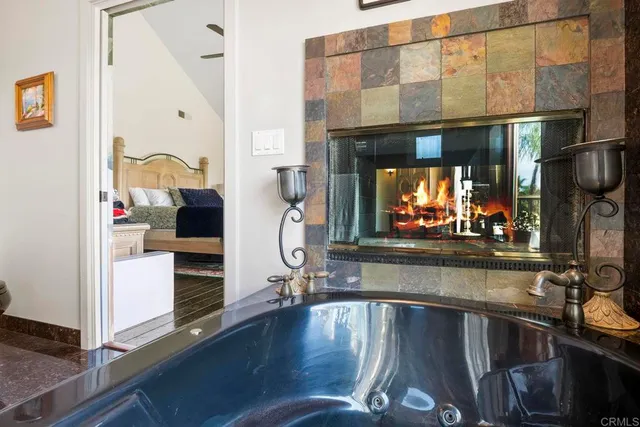 a kitchen with a sink and a large window