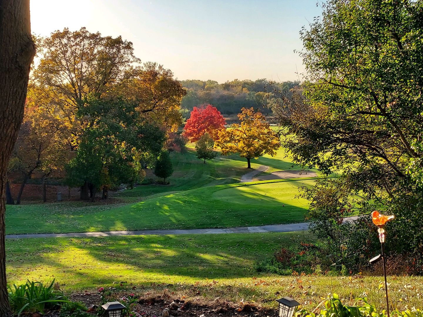 787 Oak Hill Road, Unit 467 Lake Barrington, IL 60010 - Photo 51 of 57 a view of a golf course with a lake