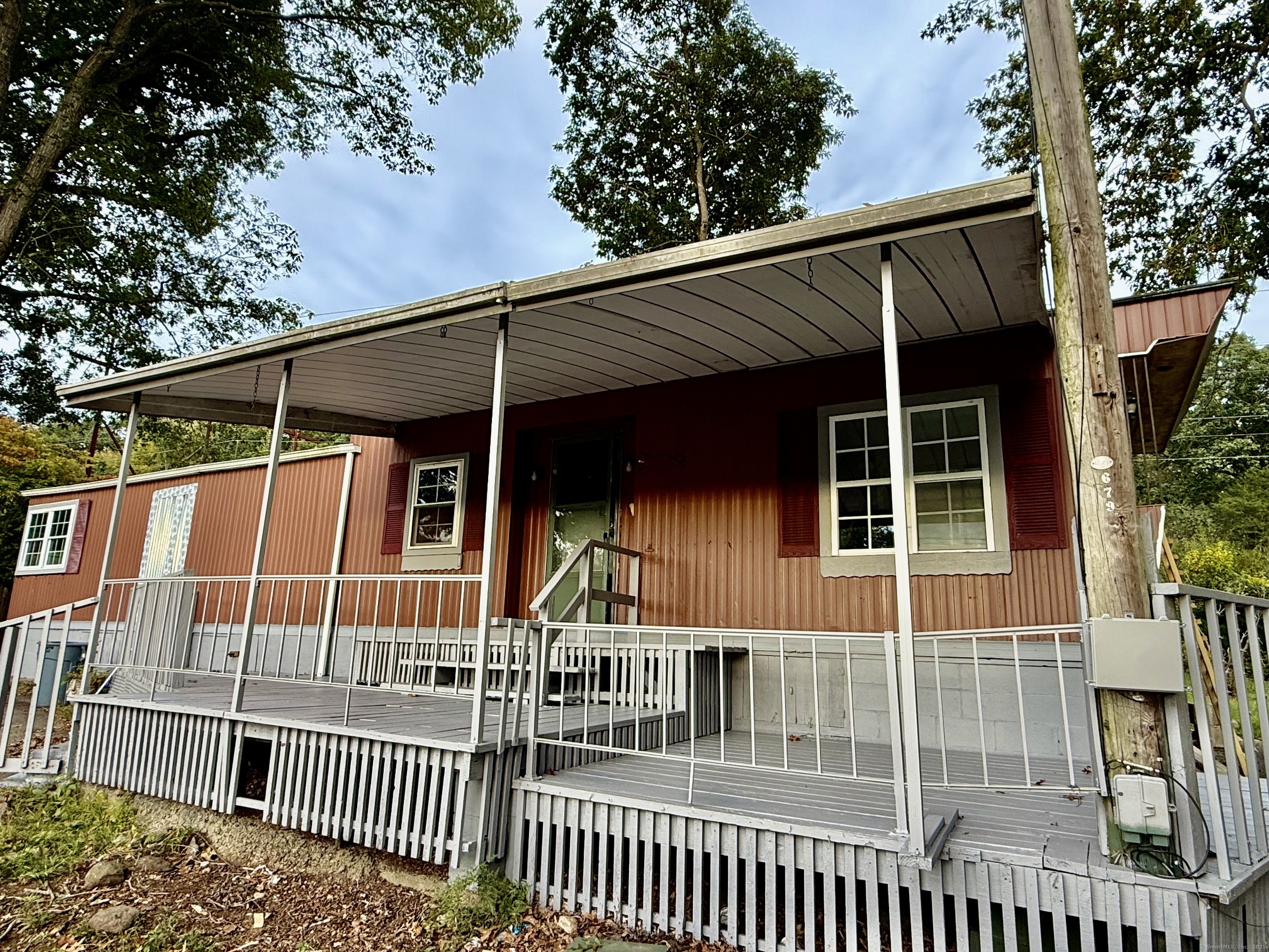 a view of a house with a window
