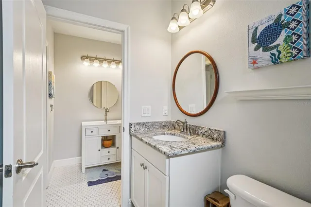 a view of a park with slide