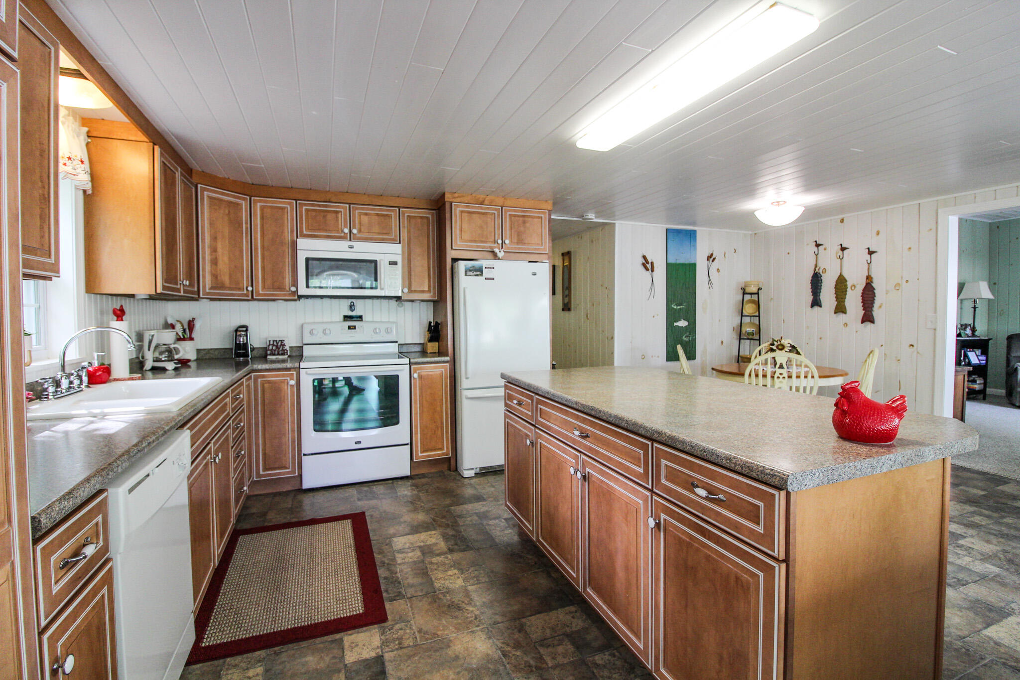 421 Gore Road Bryant Pond, ME 04219 - Photo 15 of 55 Kitchen with center island