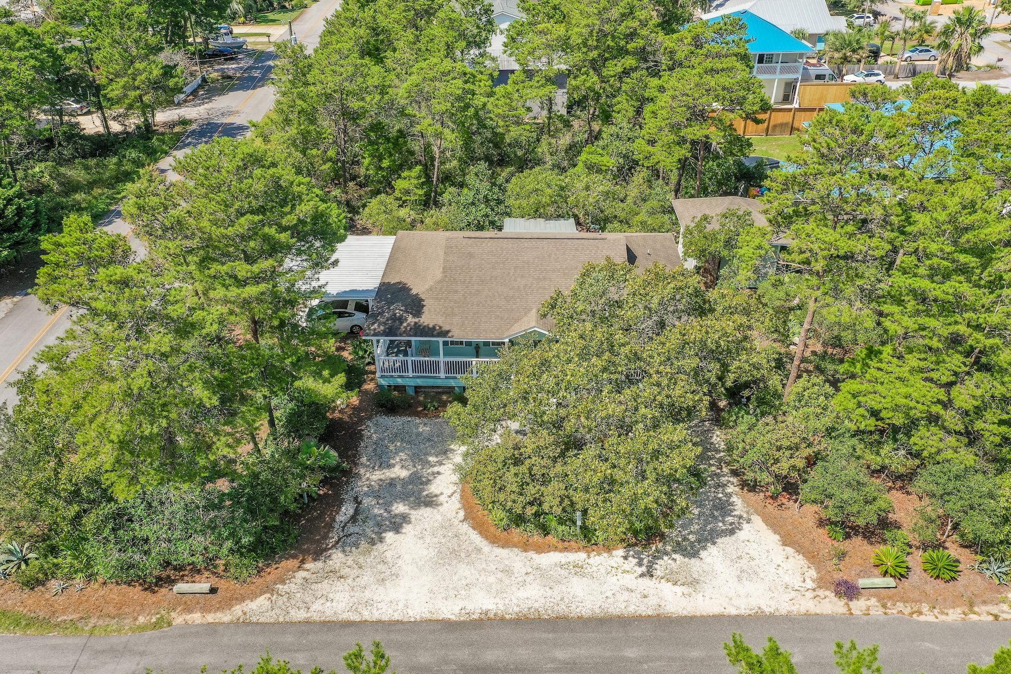 197 Acacia Street Santa Rosa Beach, FL 32459 - Photo 34 of 40 an aerial view of a house