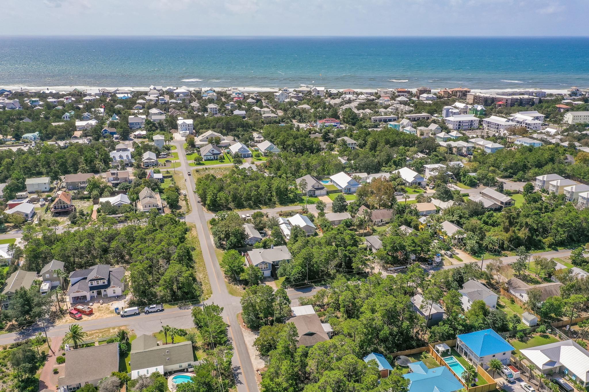 197 Acacia Street Santa Rosa Beach, FL 32459 - Photo 38 of 40 an aerial view of multiple house