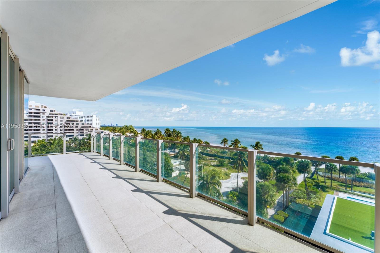 350 Ocean Drive, Unit 701N Key Biscayne, FL 33149 - Photo 41 of 52 a balcony with furniture and city view