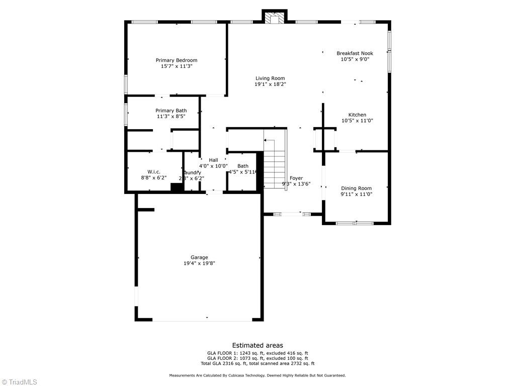 4712 Ridgefall Road Greensboro, NC 27410 - Photo 43 of 44 Floor plan 1