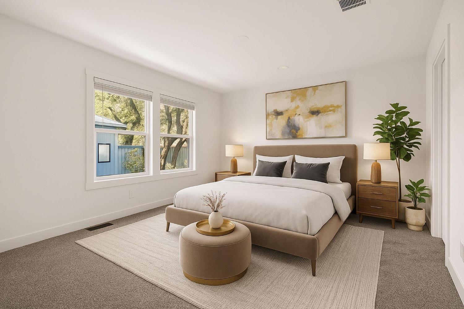 1750 Lee Road, Unit 37 Quincy, CA 95971 - Photo 14 of 46 Please note that the image shown is a virtually staged representation of the room and is intended to provide a visual concept of the space. The actual room may differ in appearance, and the furniture and decor depicted are not included in the sale. For an accurate understanding of the property's current condition and layout, we encourage you to view the home in person. Thank you