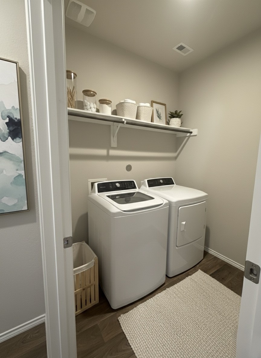 13917 Payette Arbor Court Conroe, TX 77384 - Photo 5 of 13 a utility room with dryer and washer