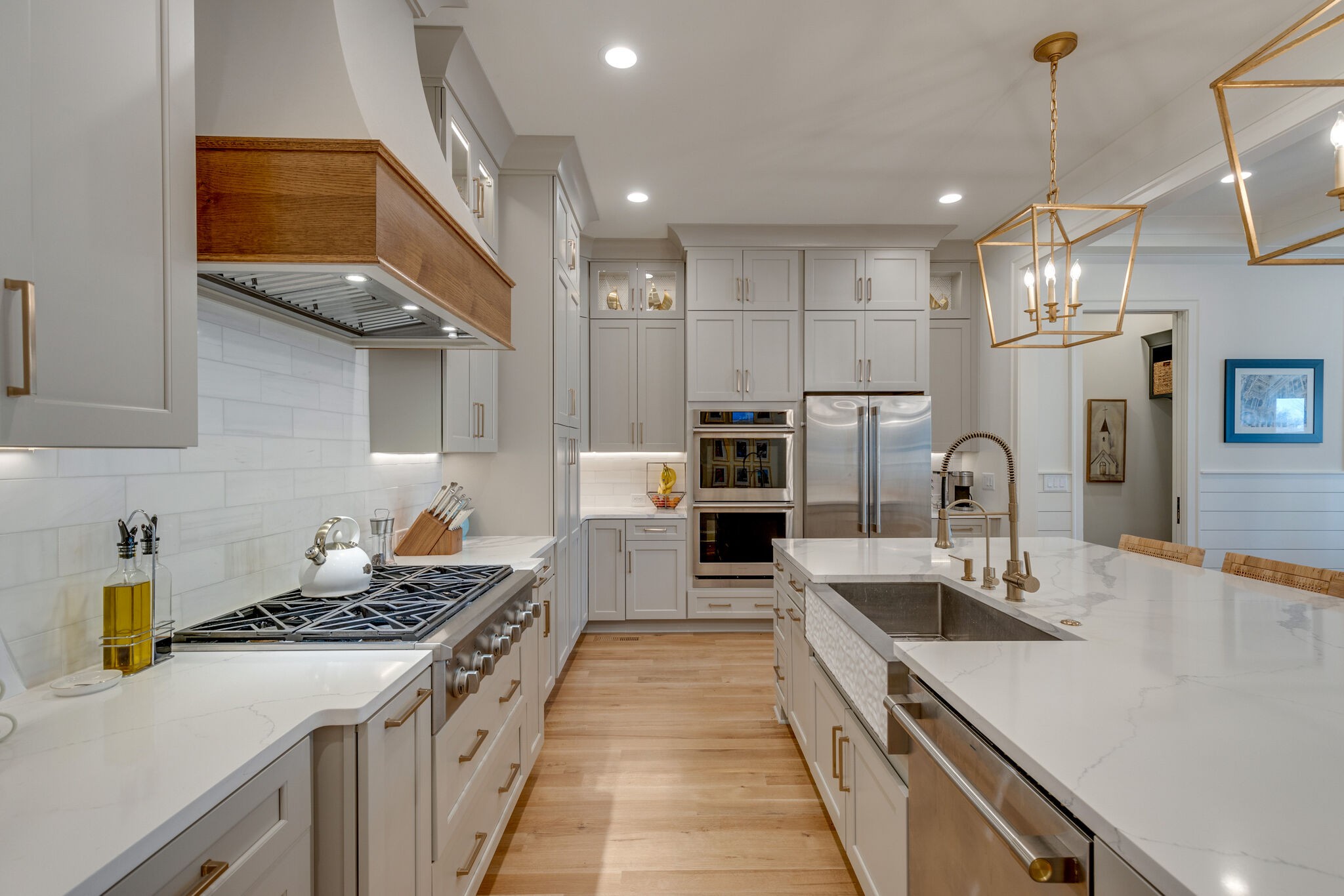 301 Circuit Road Franklin, TN 37064 - Photo 12 of 69 a kitchen with stainless steel appliances granite countertop a sink a stove and a refrigerator