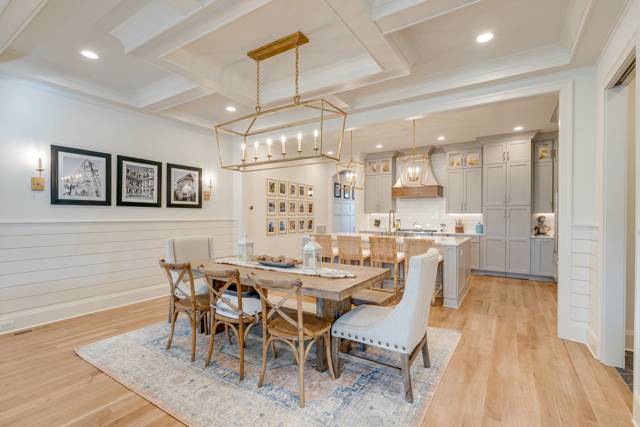 301 Circuit Road Franklin, TN 37064 - Photo 16 of 69 a view of a dining room with furniture a chandelier and wooden floor