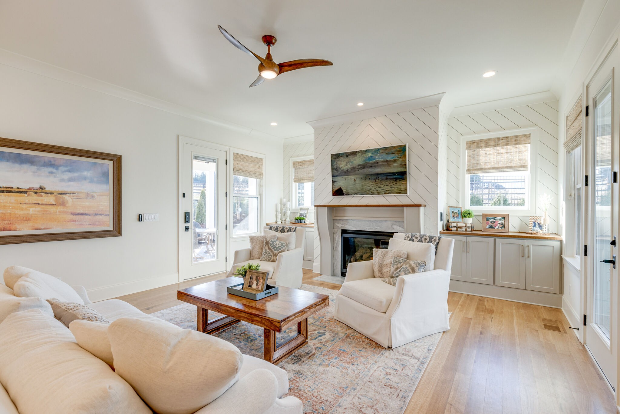 301 Circuit Road Franklin, TN 37064 - Photo 17 of 69 a living room with furniture a fireplace and a flat screen tv