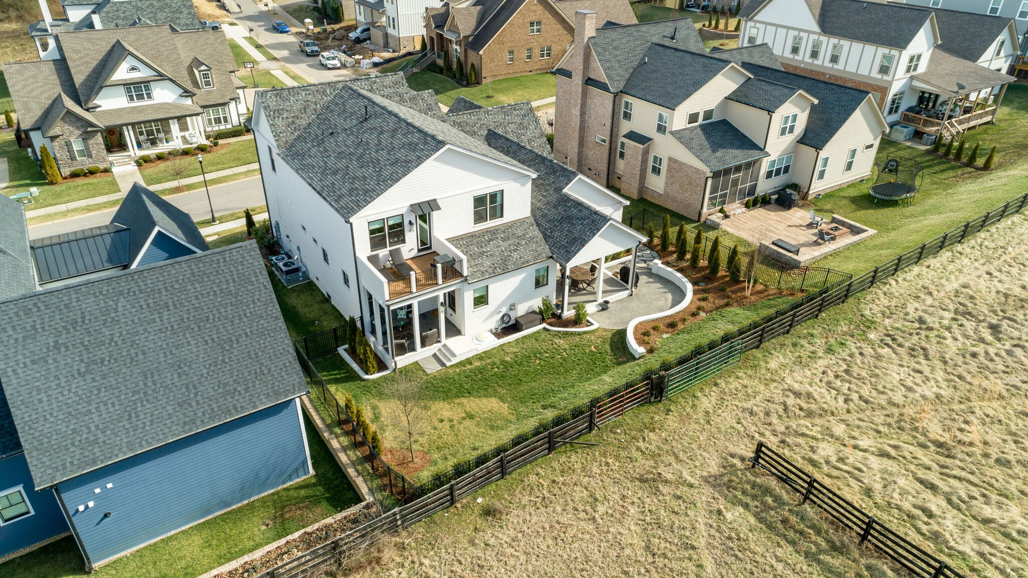 301 Circuit Road Franklin, TN 37064 - Photo 57 of 69 an aerial view of a house with a yard and balcony