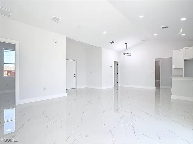 a view of an empty room