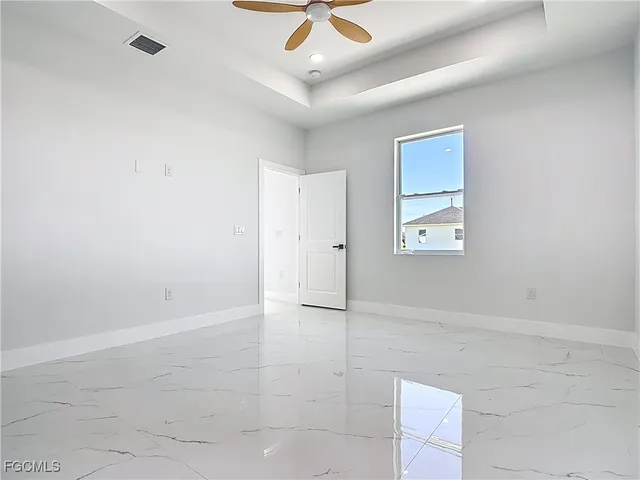 a view of an empty room