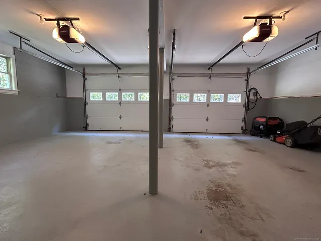 a view of a car garage