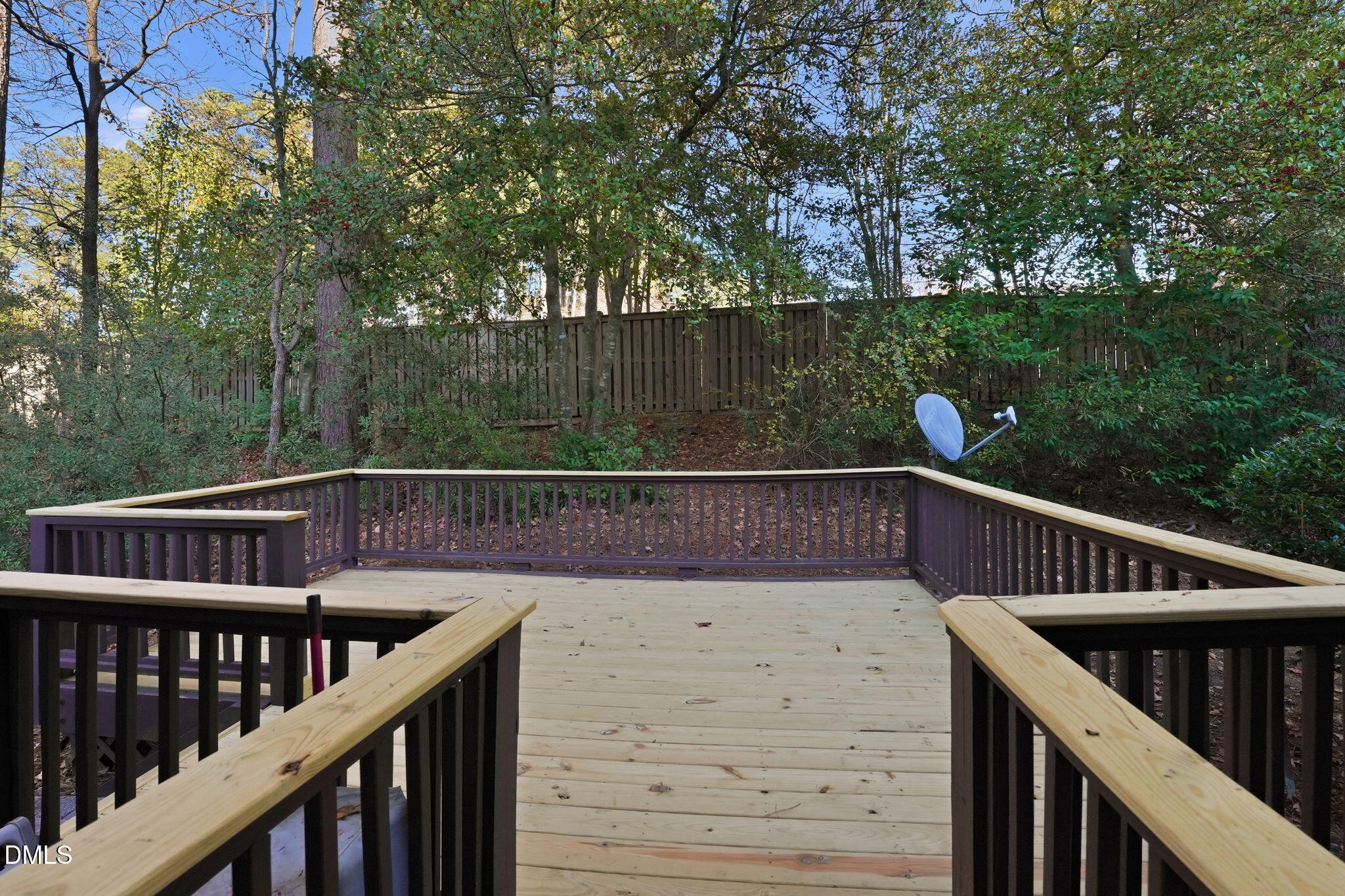 110 Bon Marche Lane Raleigh, NC 27615 - Photo 24 of 25 a view of deck with a large trees