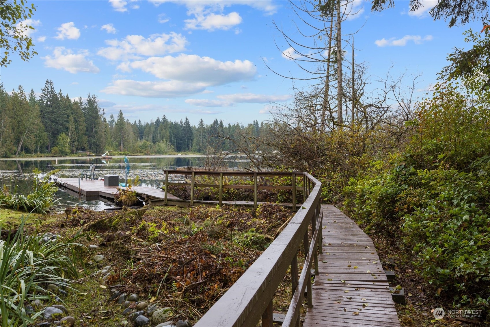 923 Southwest Lake Roesiger Road Snohomish, WA 98290 - Photo 29 of 40 a view of a lake with a mountain view