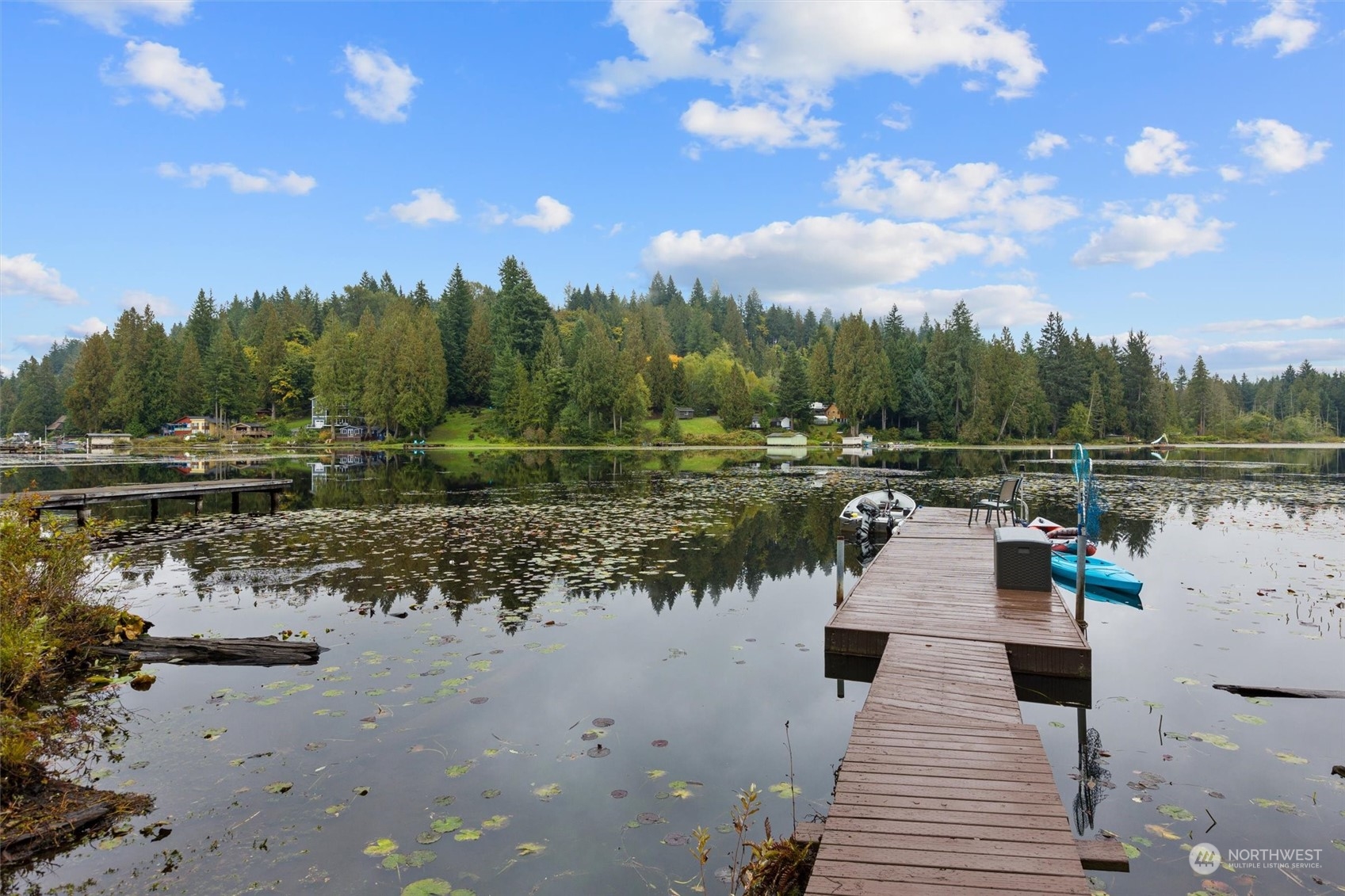 923 Southwest Lake Roesiger Road Snohomish, WA 98290 - Photo 30 of 40 a view of a lake with houses