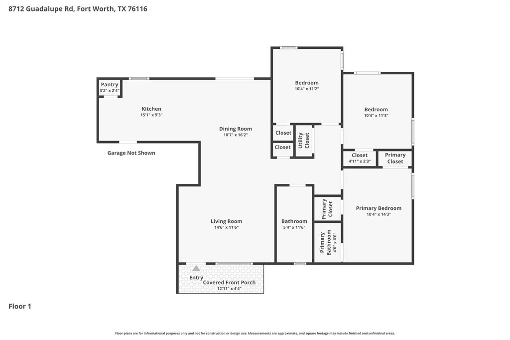 8712 Guadalupe Road Fort Worth, TX 76116 - Photo 25 of 25 a picture of a wall with a white wall and a picture