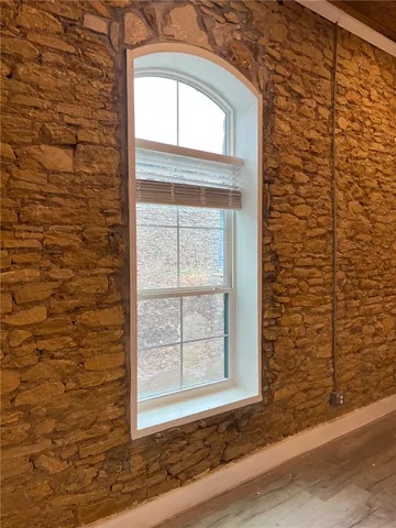 a view of a door of the house