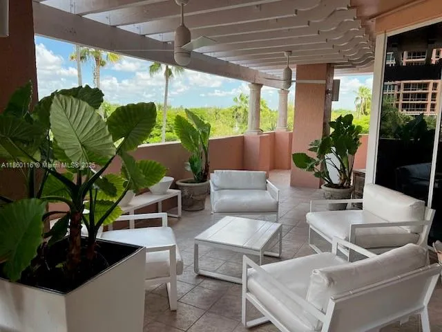 a view of a mini theater and a window