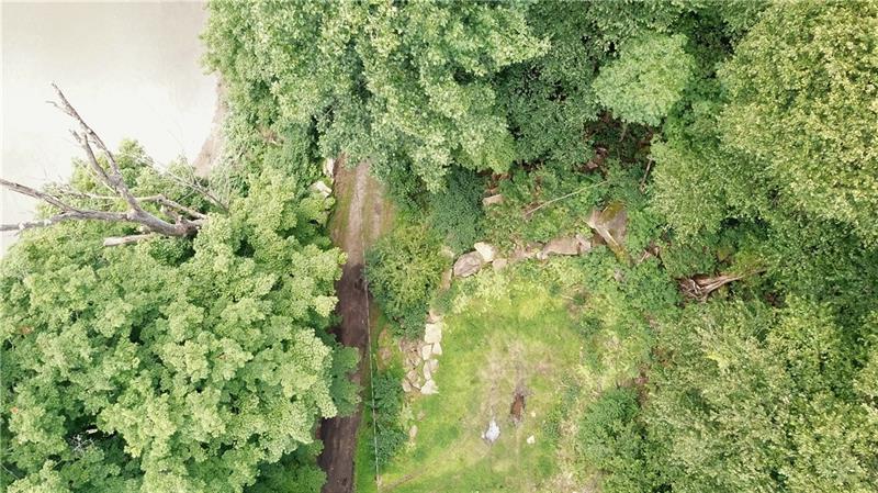 312 Hemlock Road Kennerdell, PA 16374 - Photo 3 of 11 Arial shot of possible site for building a garage. This area is elevated.