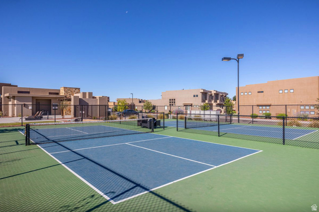 1622 Canyon Tree Drive St. George, UT 84770 - Photo 33 of 34 Hard-surfaced pickleball courts with perimeter fencing