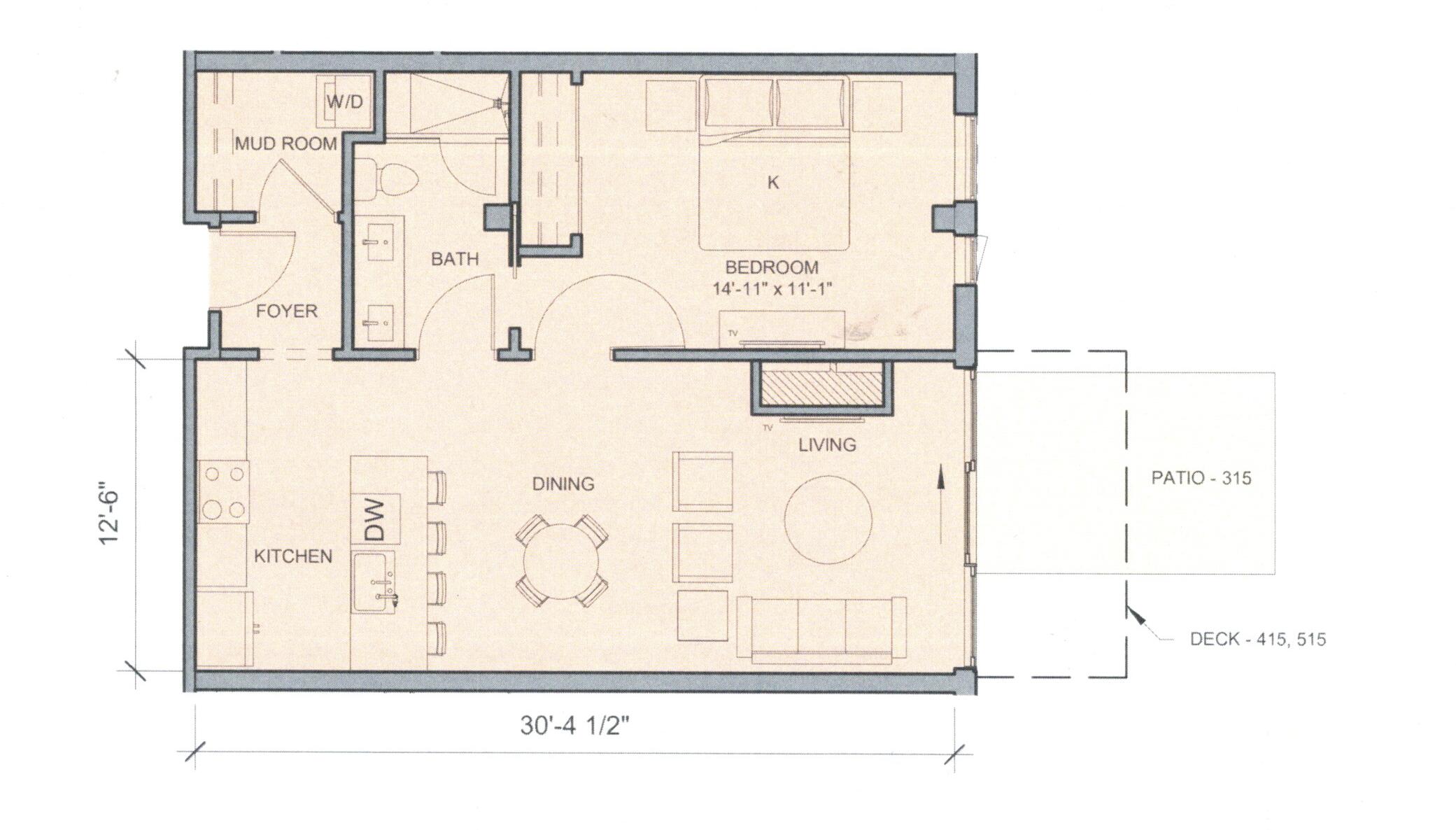 383 Commercial Street, Unit 315 Portland, ME 04101 - Photo 32 of 32 Floor Plan