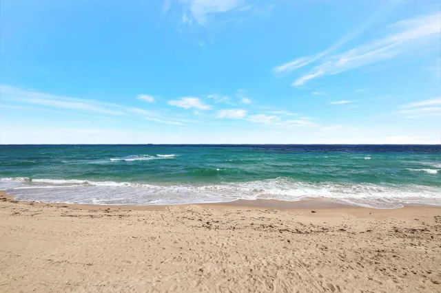 a view of beach and ocean